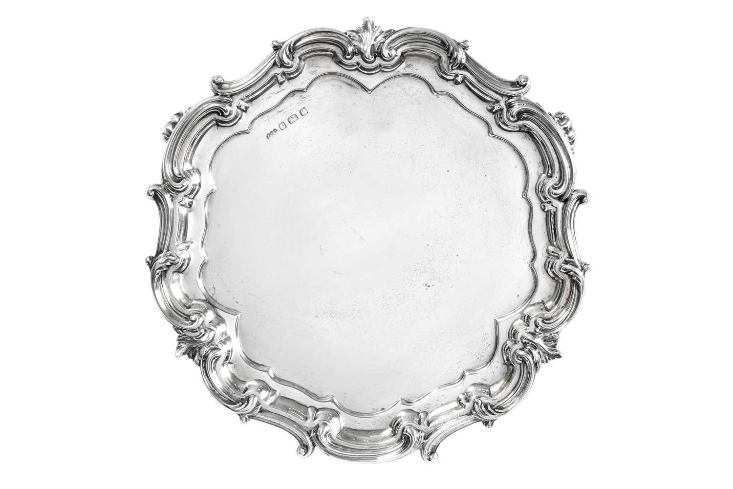 An Edward VII Silver Salver, by Elkington and Co., Birmingham, 1902