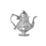 A George IV Silver Coffee-Pot, by William Burwash, London, 1821