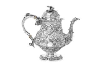A George IV Silver Coffee-Pot, by William Burwash, London, 1821