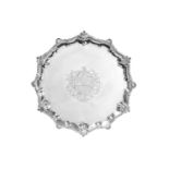 A George III Silver Salver, Probably by Thomas Hannam and Richard Mills, London, 1763