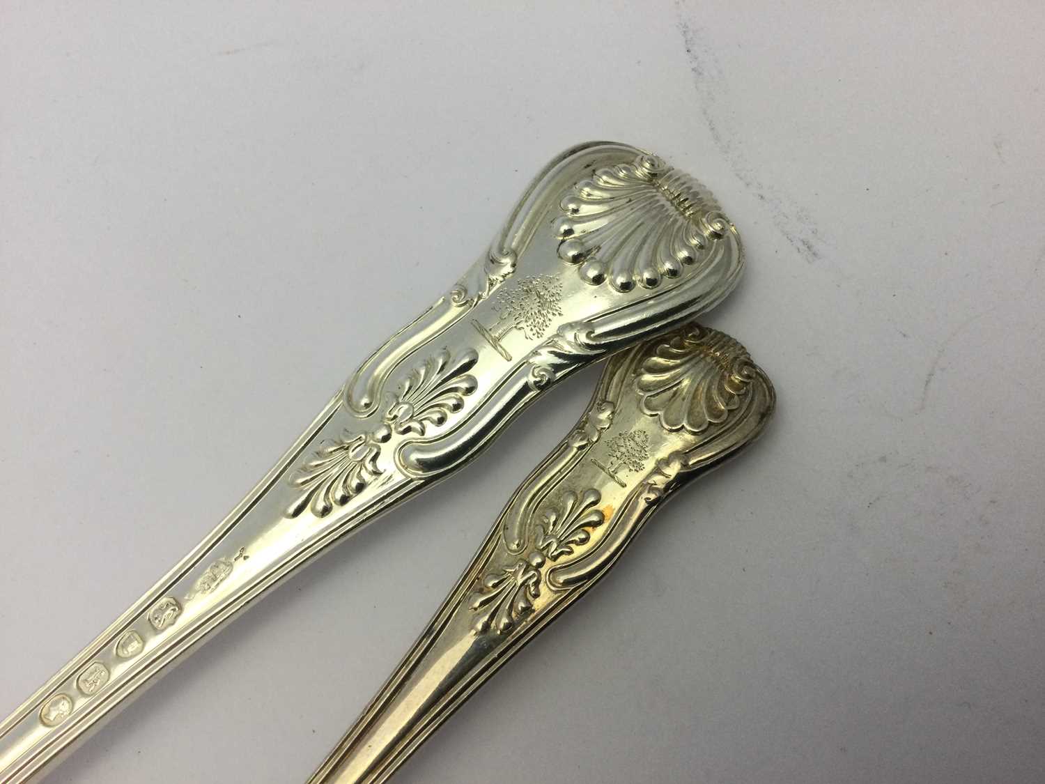 A Set of Seven Victorian Silver Table-Forks and Six Victorian Silver Teaspoons, by William Eaton, L - Bild 4 aus 10