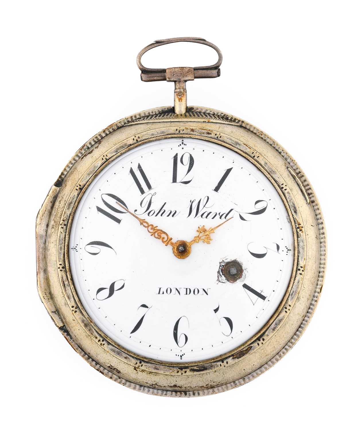 Ward: A Consular Cased Verge Pocket Watch, signed John Ward, Fore Street, London, circa 1800, single