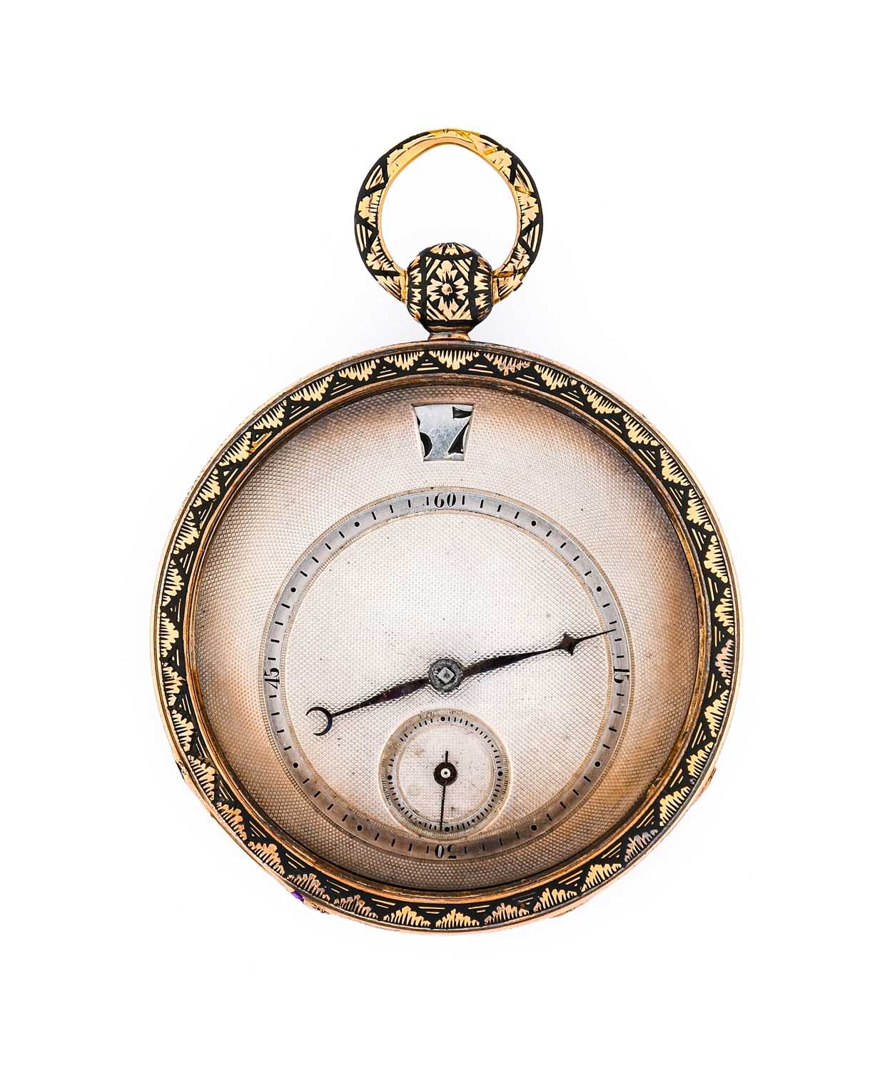 Bautte & Moynier: A Swiss Enamel Digital Hour Display Pocket Watch, signed Bautte & Moynier, A