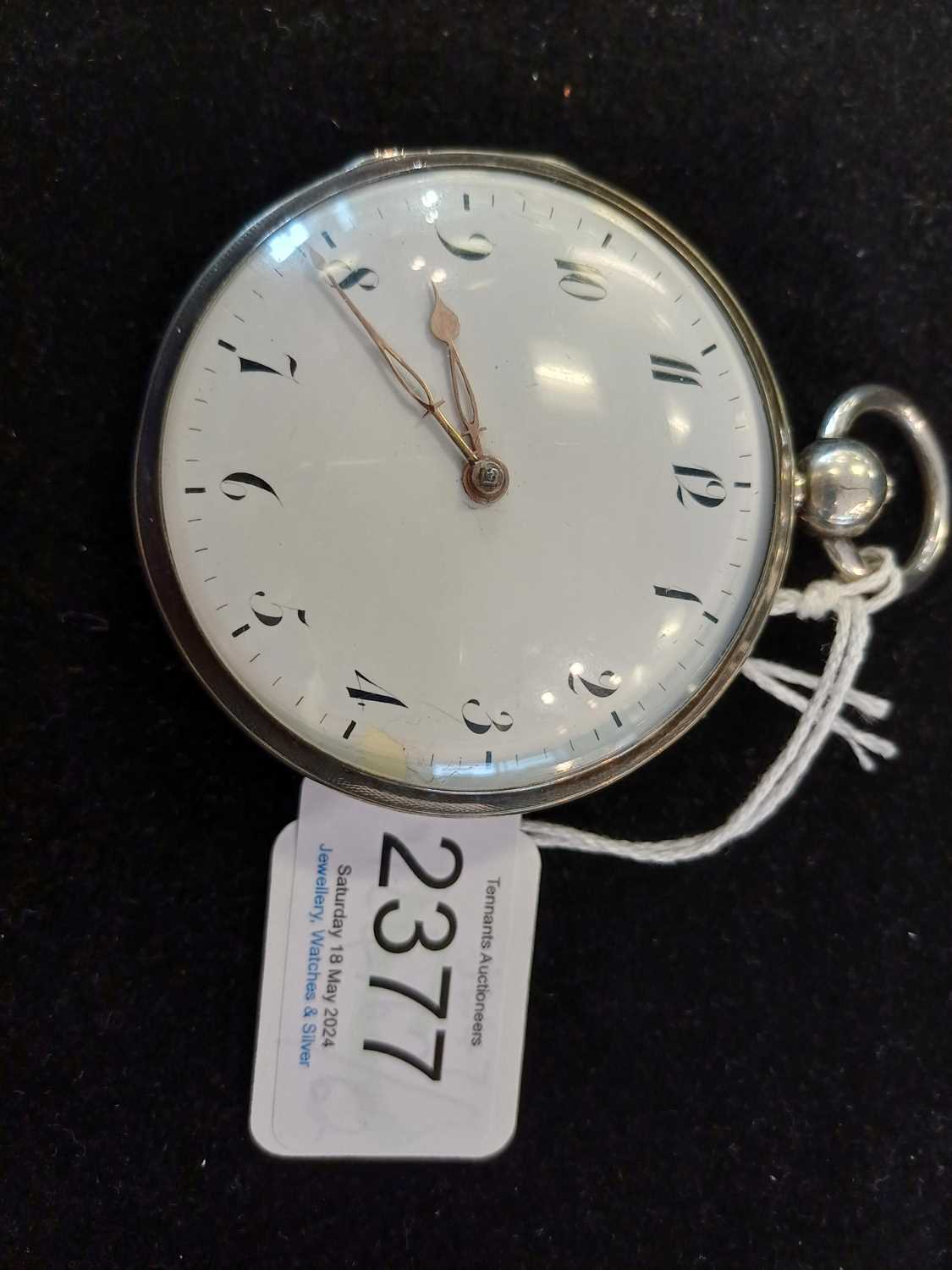 A Continental Striking and Repeating Pocket Watch, circa 1820, unsigned, verge movement, pierced - Image 5 of 6