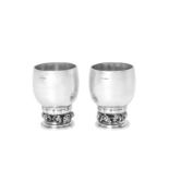 A Pair of Danish Silver Beakers, Designed by Georg Jensen, by Georg Jensen Copenhagen, 1925-1932, W