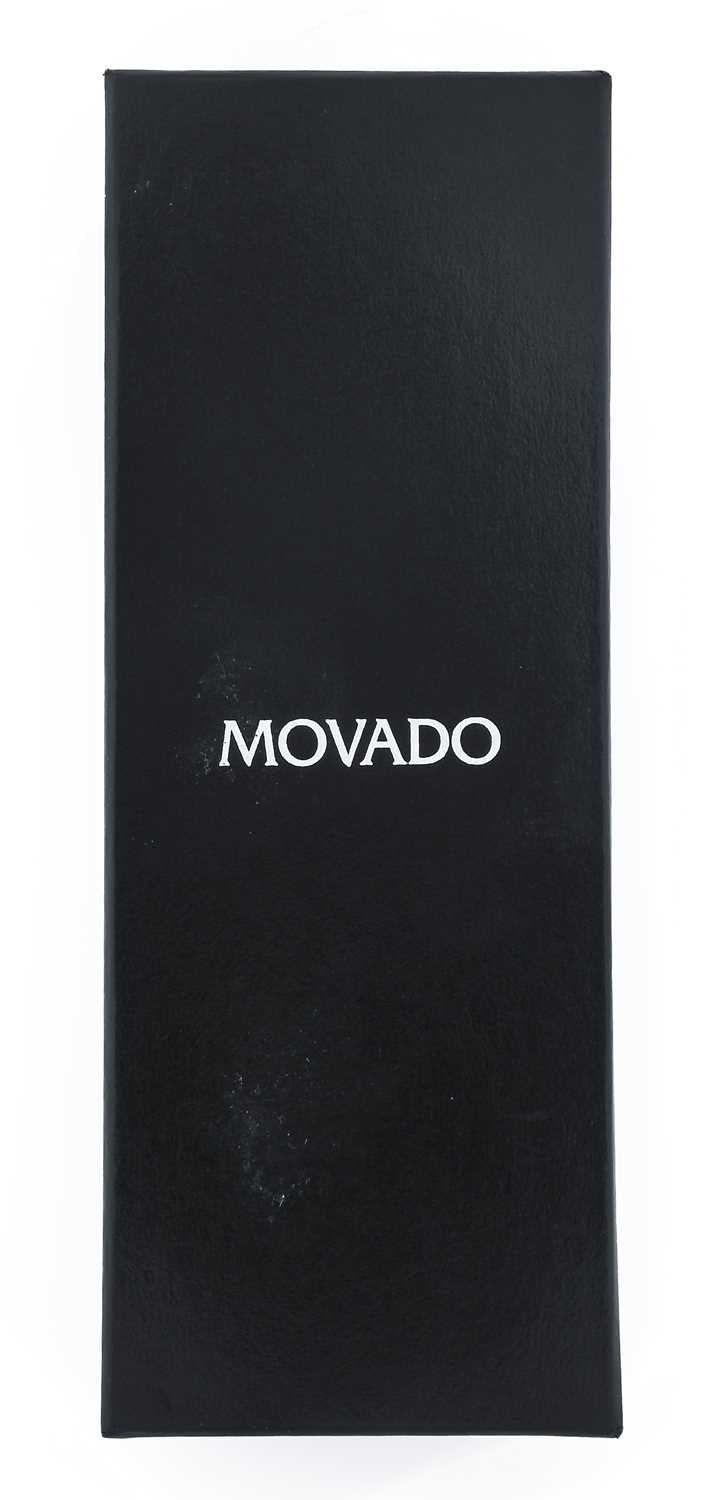 Movado: A Stainless Steel Automatic Wristwatch, signed Movado, model: Museum Classic, ref: 84 F4 - Image 4 of 5