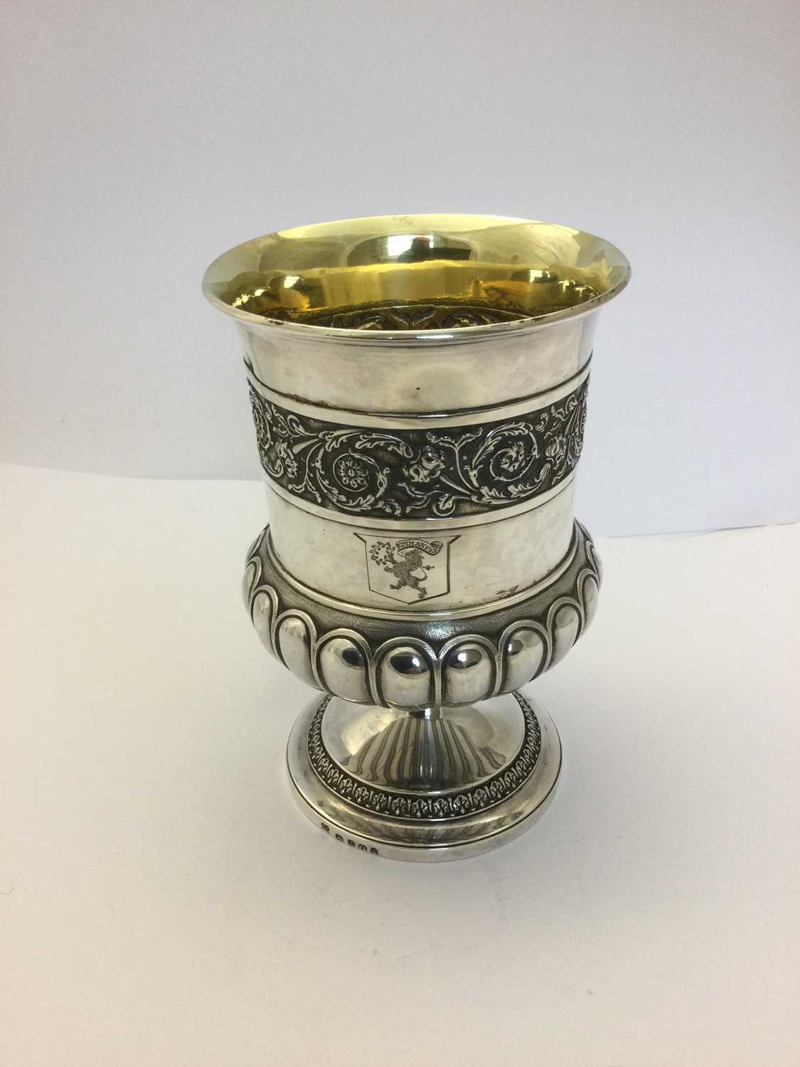A George III Silver Goblet, by Rebecca Emes and Edward Barnard, London, 1811 - Image 3 of 8