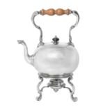 A George II Silver Kettle, Stand and Lamp, by Matthew Cooper, London, 1726