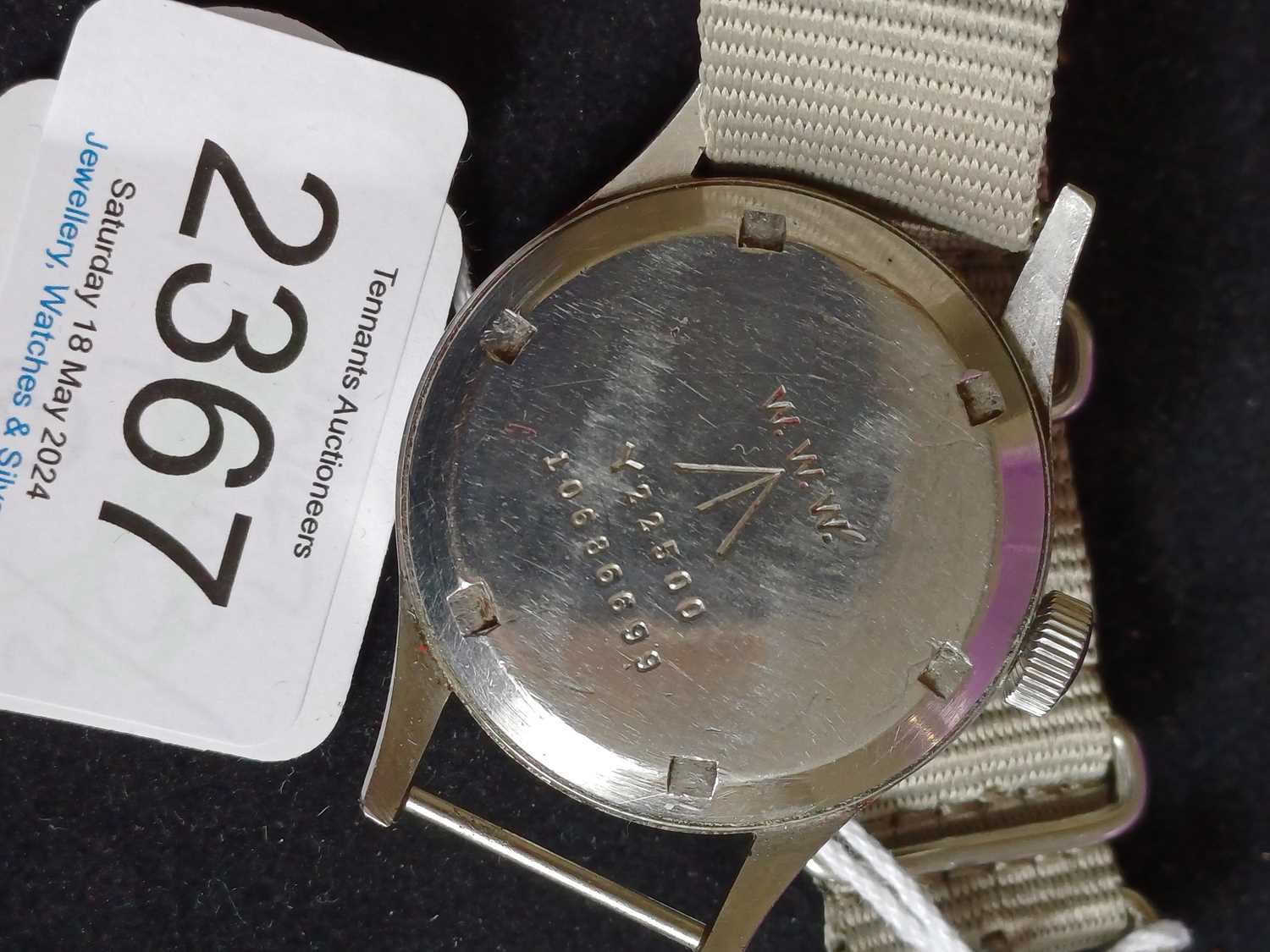Omega: A World War II Military Wristwatch, signed Omega, Known by Collectors as one of "The Dirty - Image 5 of 9