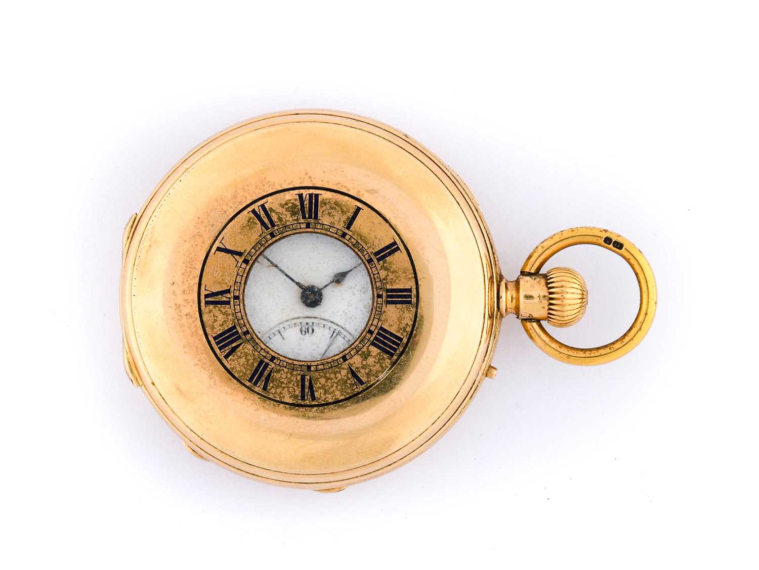 Bennett: An 18 Carat Gold Half Hunter Lever Pocket Watch, signed Bennett, 65 & 64 Cheapside, London, - Image 2 of 3