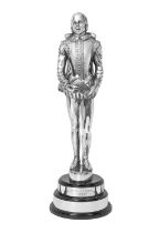 The Arthur Burrell Trophy: A George VI Silver Sculpture of William Shakespeare, by Sir John Cass In