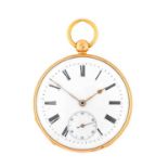 Le Roy: A French Open Faced Pocket Watch, signed Le Roy, Hger Du Roi Palais Royal 114, circa 1820,