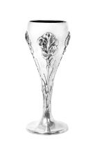 A German Silver Vase, Maker's Mark Apparently a Winged Horse, Perhaps for Badische Silberwaarenfarb