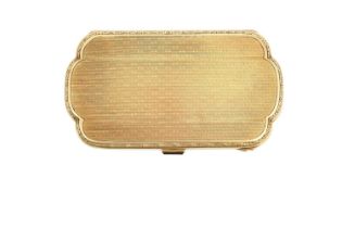 A Continental Gold Cigarette-Case, With English Import Marks for London Chain Bag Co. Ltd., London,