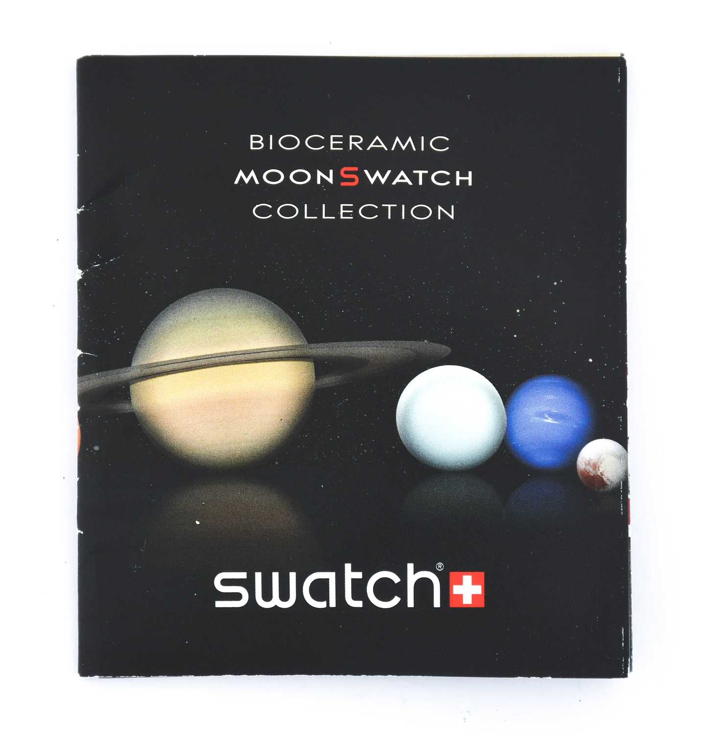 Omega X Swatch: A Bioceramic Chronograph Wristwatch, signed Omega X Swatch, model: Speedmaster - Image 3 of 3