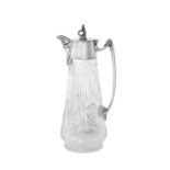 A George V Silver-Mounted Cut-Glass Claret-Jug, The Silver Mounts by Joseph Rodgers and Sons, Sheff