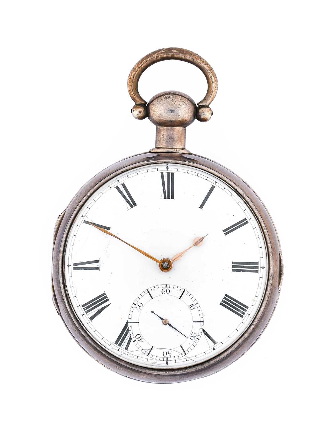 Percival: A Large Silver Consular Cased Lever Pocket Watch, signed Jno Percival, Woolwich, circa