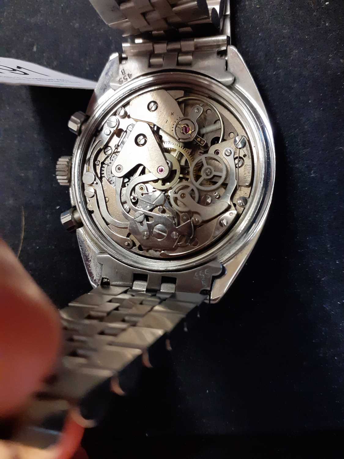 Henderyckx Lier: A Stainless Steel Chronograph Wristwatch, retailed by Henderyckx Lier, ref: - Image 5 of 20