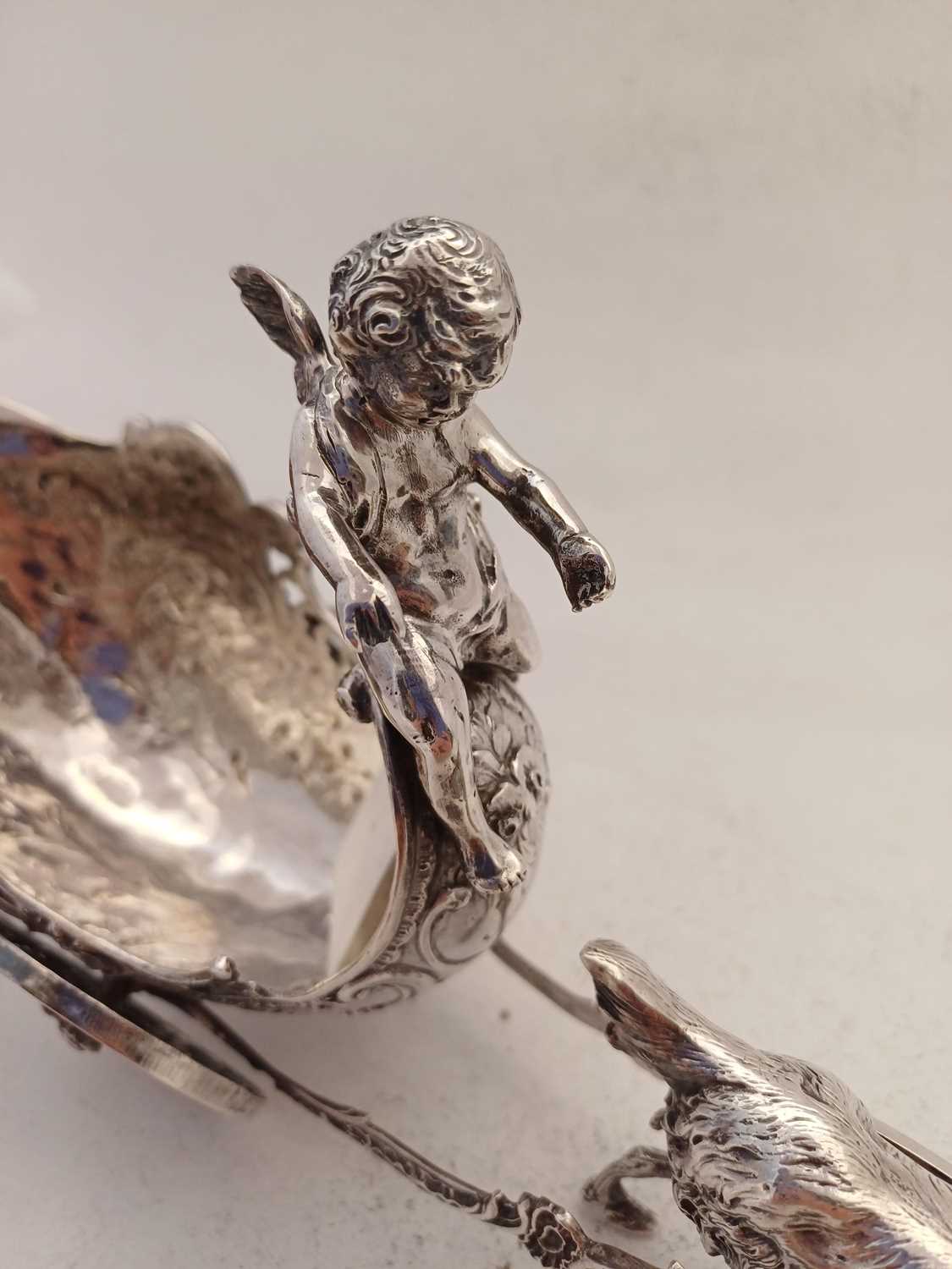 A German Silver Model of a Goat and Putto, by Neresheimer, Hanau, With English Import Marks for Ber - Bild 8 aus 9