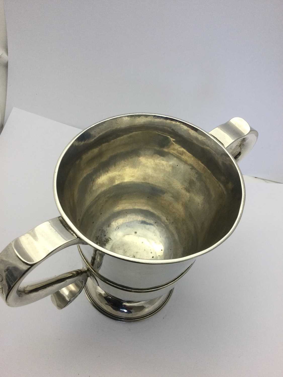 A George III Provincial Silver Two-Handled Cup, by John Langlands, Newcastle, 1771 - Image 6 of 8
