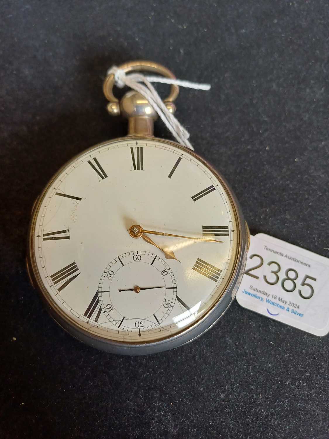 Percival: A Large Silver Consular Cased Lever Pocket Watch, signed Jno Percival, Woolwich, circa - Image 6 of 12