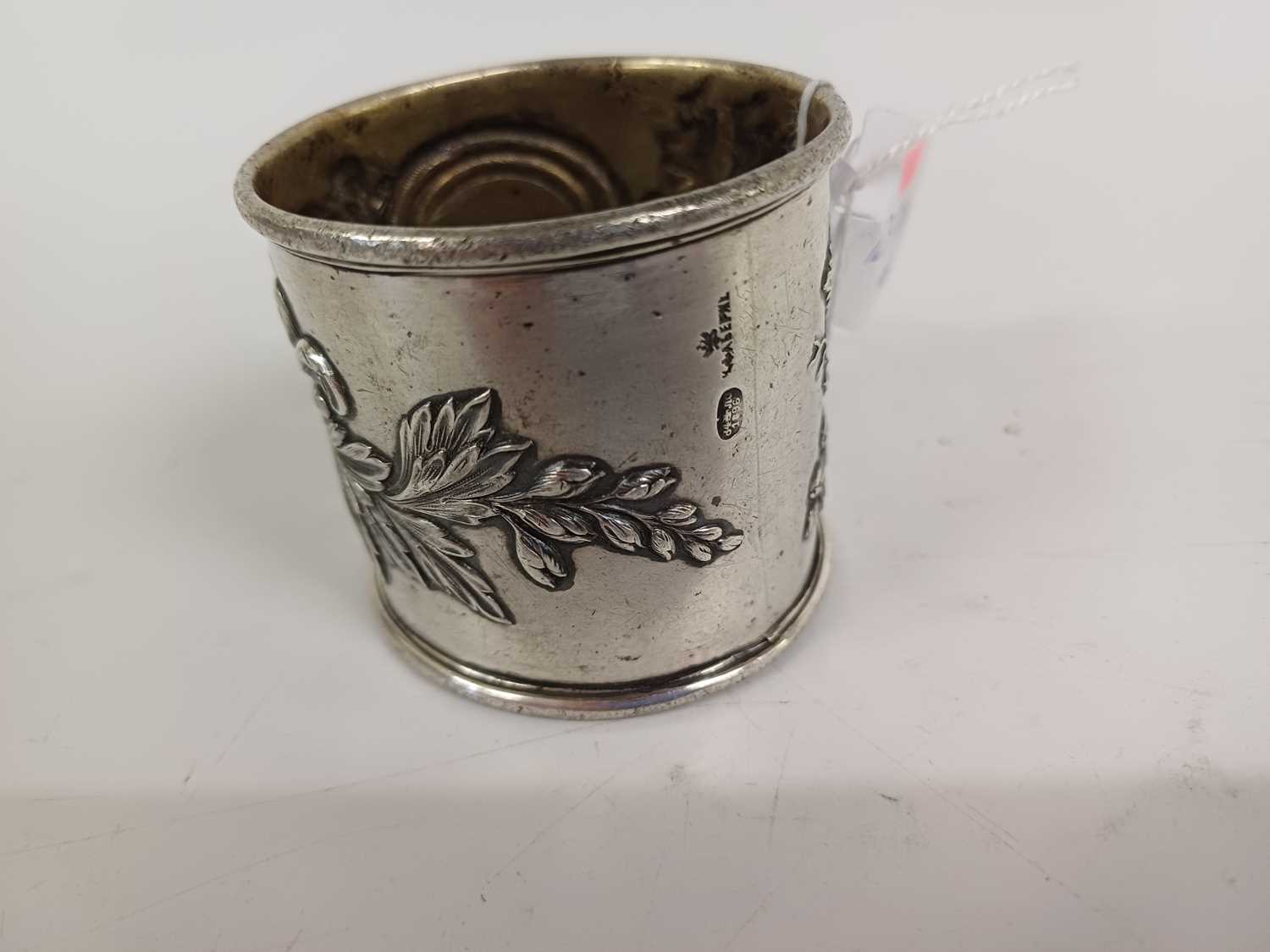 A Russian Silver Napkin-Ring, by Fabergé, With Imperial Warrant, Moscow, 1896, With Scratched Inven - Image 2 of 5