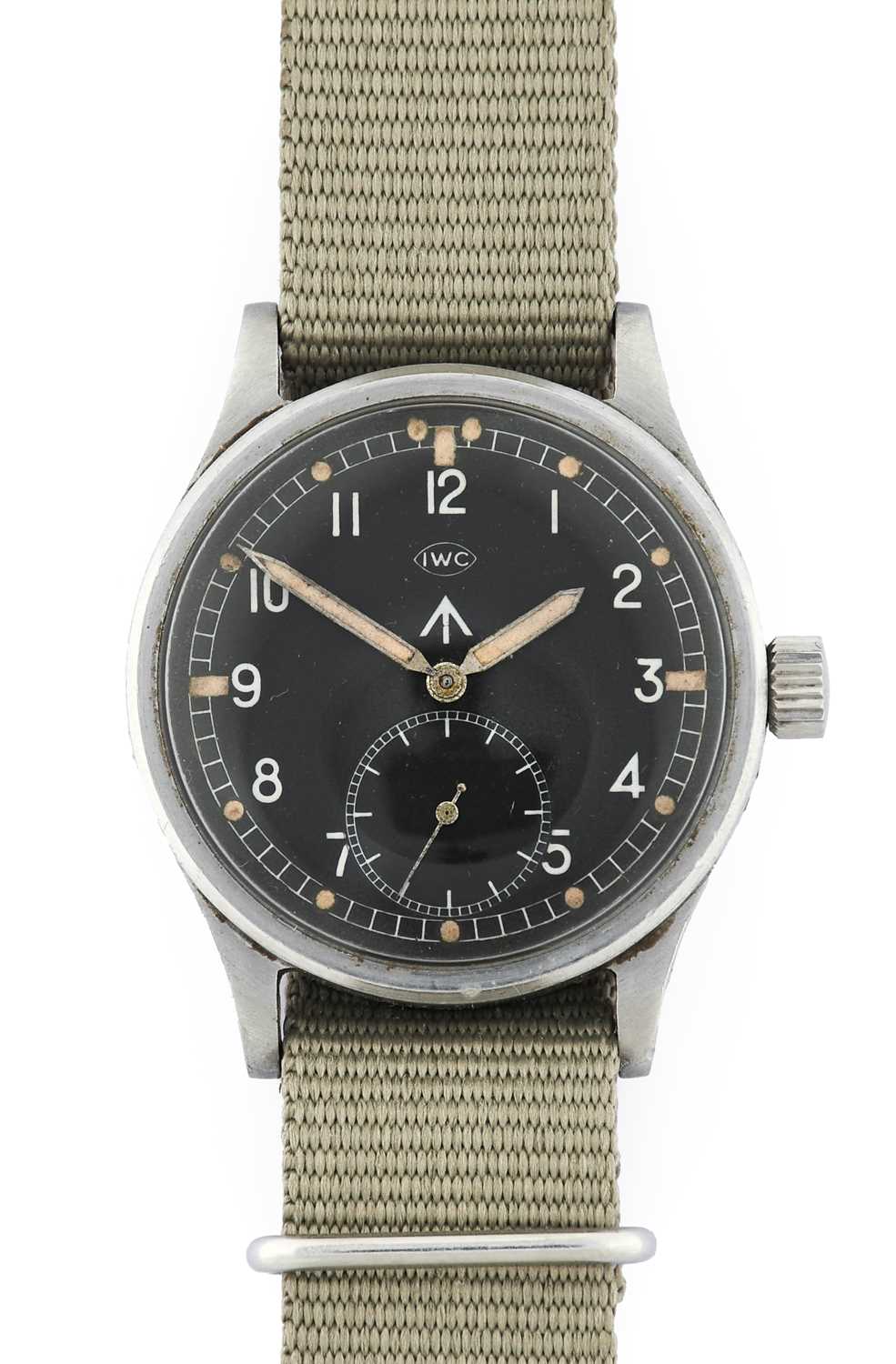 IWC: A Rare Stainless Steel Military Issue Wristwatch, signed IWC, model: Mark X, so called by
