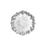 A Victorian Silver Salver, by Jenkins and Timm, Sheffield, 1900