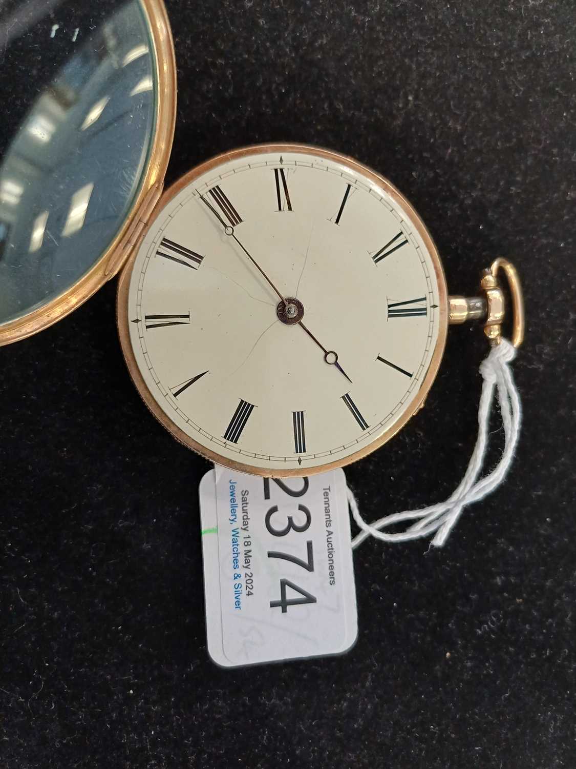 Prevost: A Continental Quarter Repeating Pocket Watch, signed Prevost, circa 1820, cylinder - Image 5 of 7