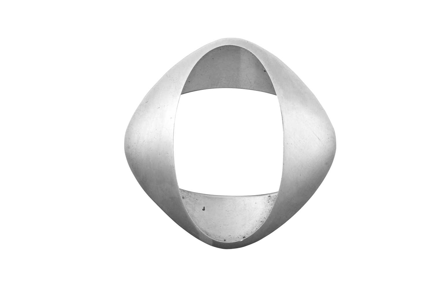 A Silver Brooch, designed by Henning Koppel for Georg Jensen of folded square form, numbered 368