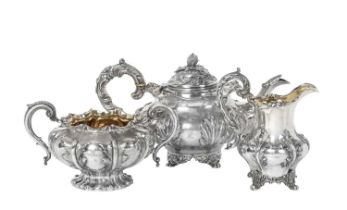 A William IV Silver Teapot, by Jonathan Hayne, London, 1833