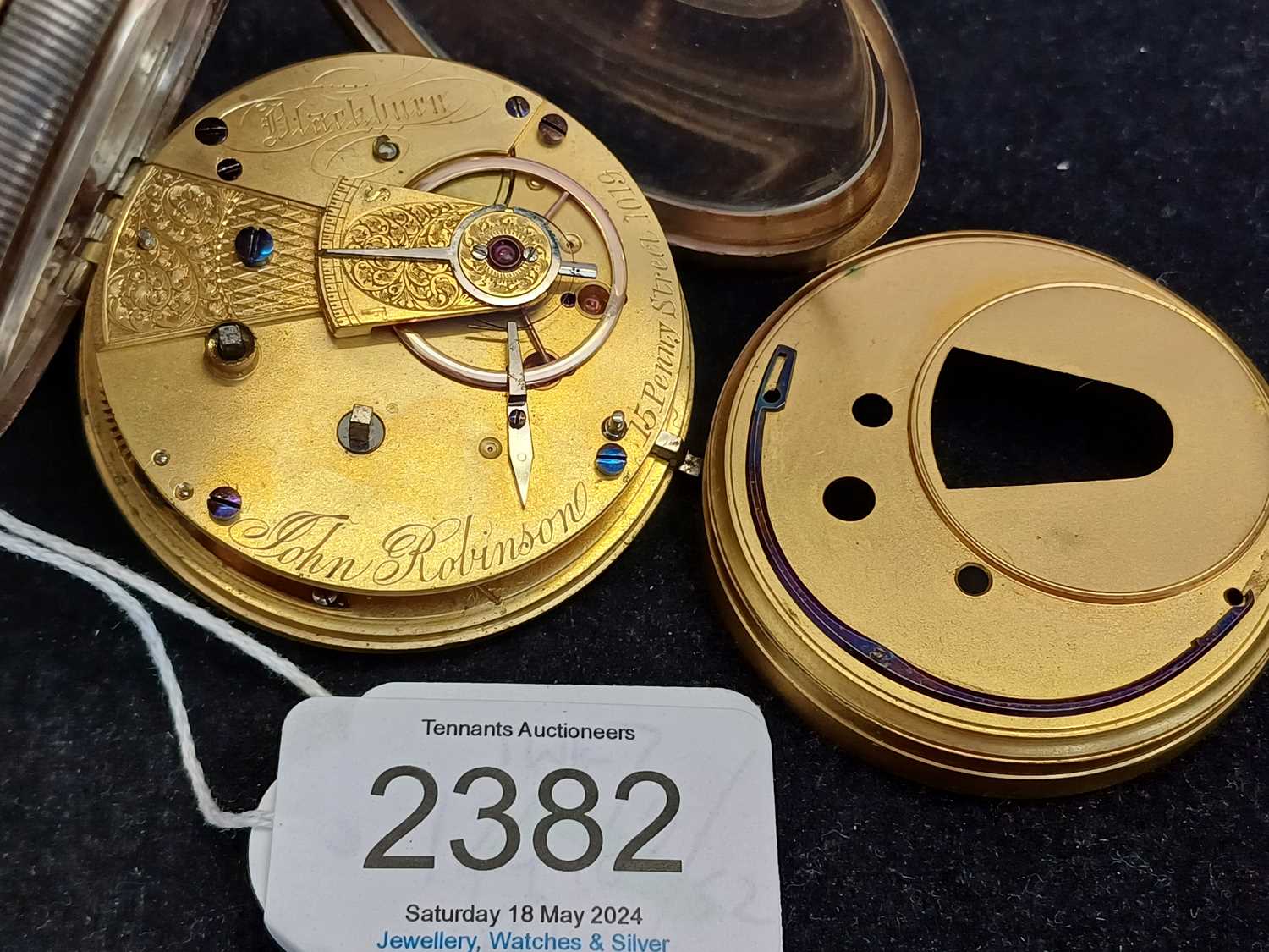 Robinson: A Silver Eight Day Power Reserve Open Faced Lever Pocket Watch, signed John Robinson, 15 - Image 2 of 8