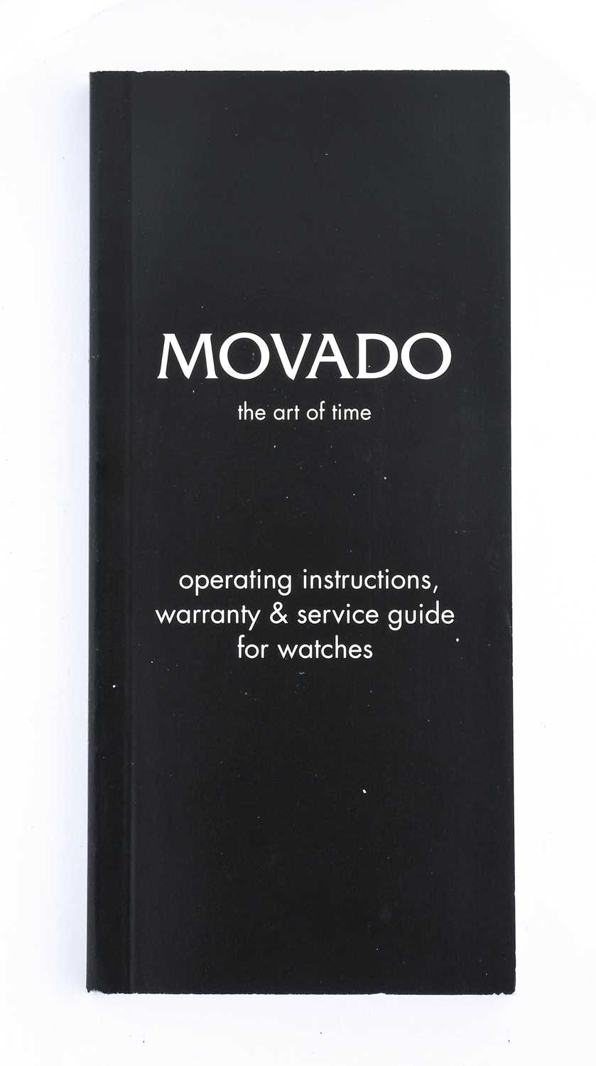 Movado: A Stainless Steel Automatic Wristwatch, signed Movado, model: Museum Classic, ref: 84 F4 - Image 2 of 5