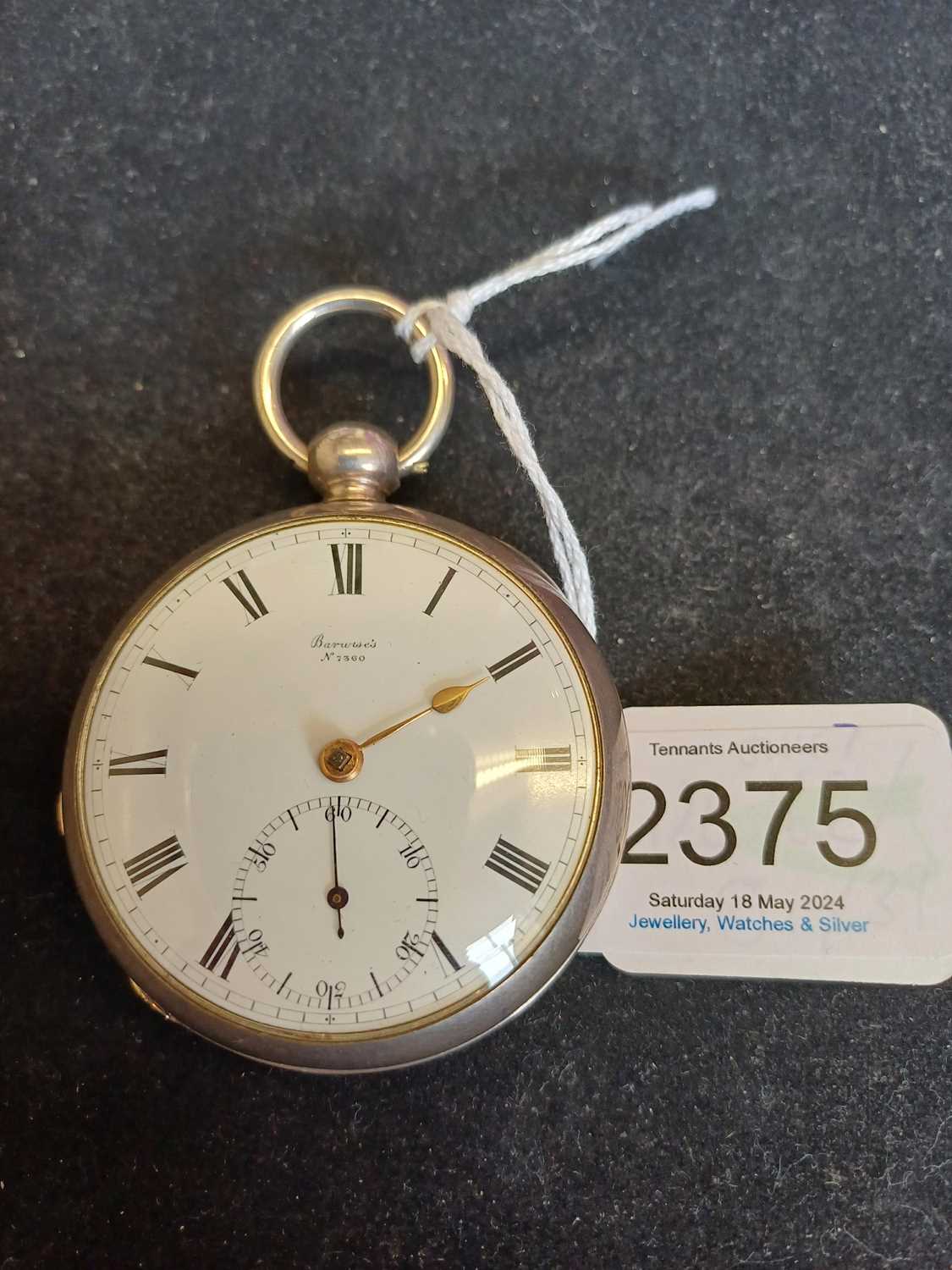 Barwise: A Silver Lever Pocket Watch, signed Barwise, London, 1818, single chain fusee lever - Image 5 of 11