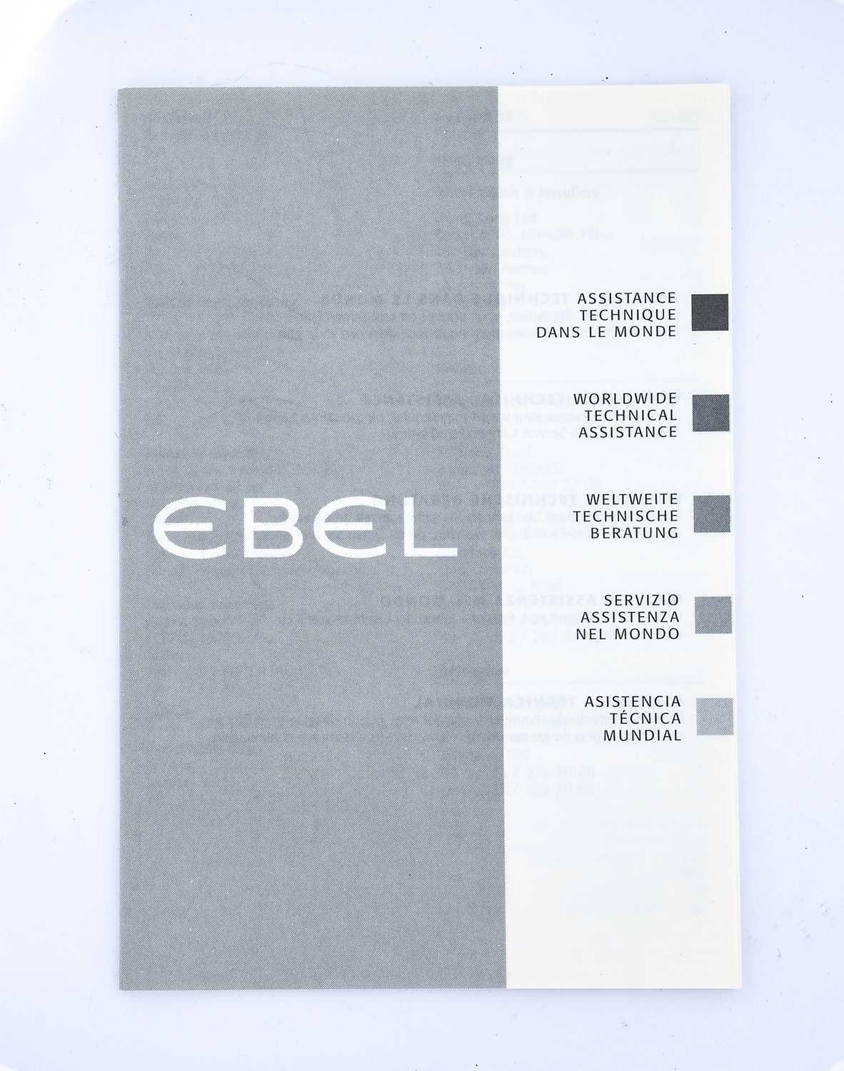 Ebel: A Stainless Steel Calendar Centre Seconds Wristwatch, signed Ebel, model: Classic Wave, ref: - Image 6 of 12