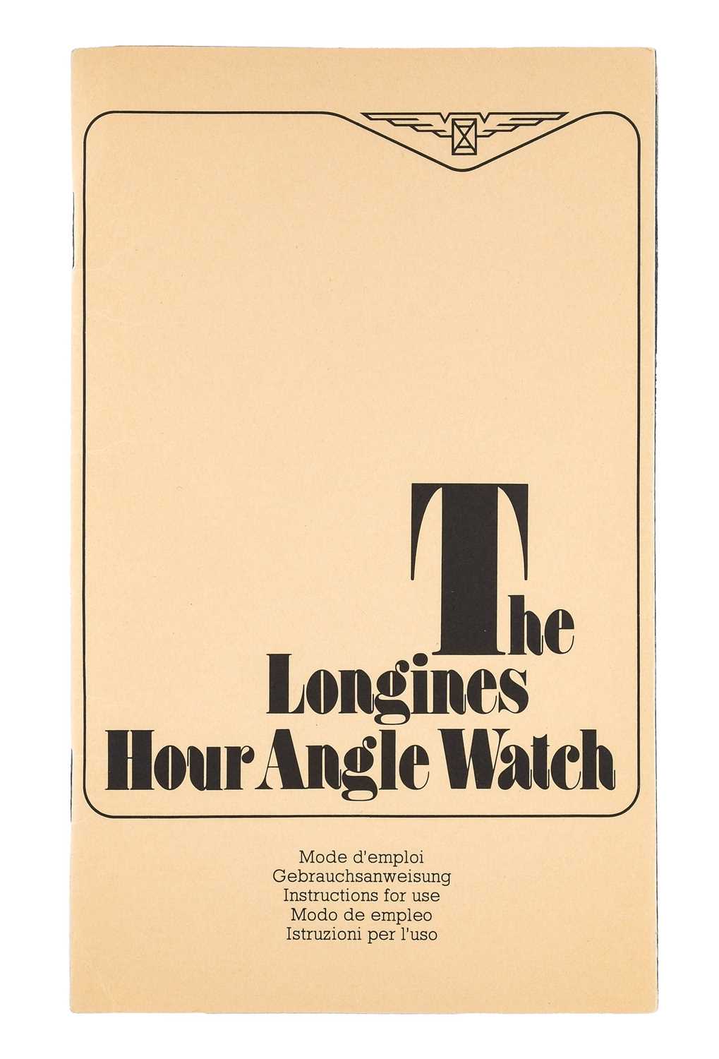 Longines: A Stainless Steel Automatic Centre Seconds Wristwatch, signed Longines, model: Hour Angle, - Image 2 of 4