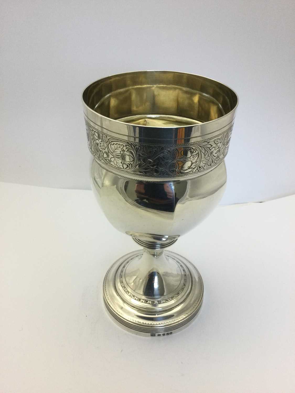 A George III Silver Goblet, by Robert Hennell and Samuel Hennell, London, 1809 - Image 3 of 7