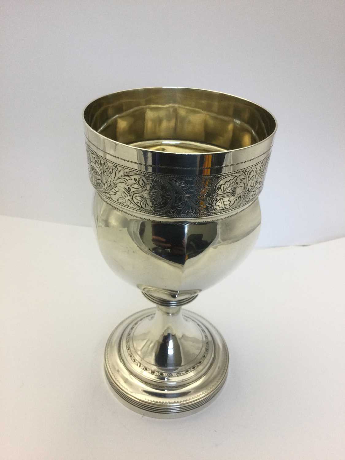 A George III Silver Goblet, by Robert Hennell and Samuel Hennell, London, 1809 - Image 2 of 7