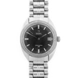 Omega: A Stainless Steel Automatic Calendar Centre Seconds Wristwatch, signed Omega, model: