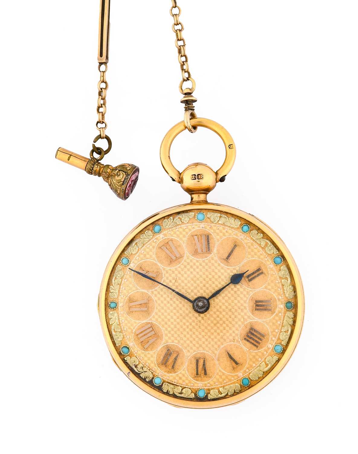 Manning: An 18 Carat Gold Open Faced Lever Pocket Watch, signed Wm Manning, Worcester, 1823,