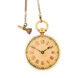 Manning: An 18 Carat Gold Open Faced Lever Pocket Watch, signed Wm Manning, Worcester, 1823,