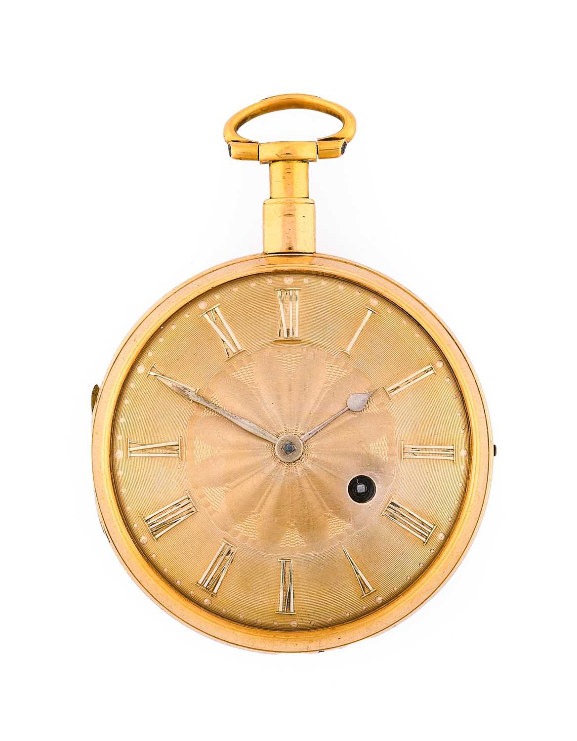 Perigal: An 18 Carat Gold Consular Cased Cylinder Pocket Watch, signed Fras Perigal, Watchmaker to