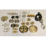 Assorted Late 19th/Early 20th Century Decorative Buckles and Other Items comprising ten pairs or