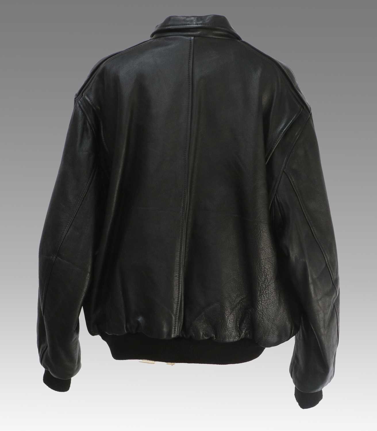 Bencat Dire Straits On Every Street World Tour Black Leather Zip Front Jacket 1991, worn by - Image 2 of 3