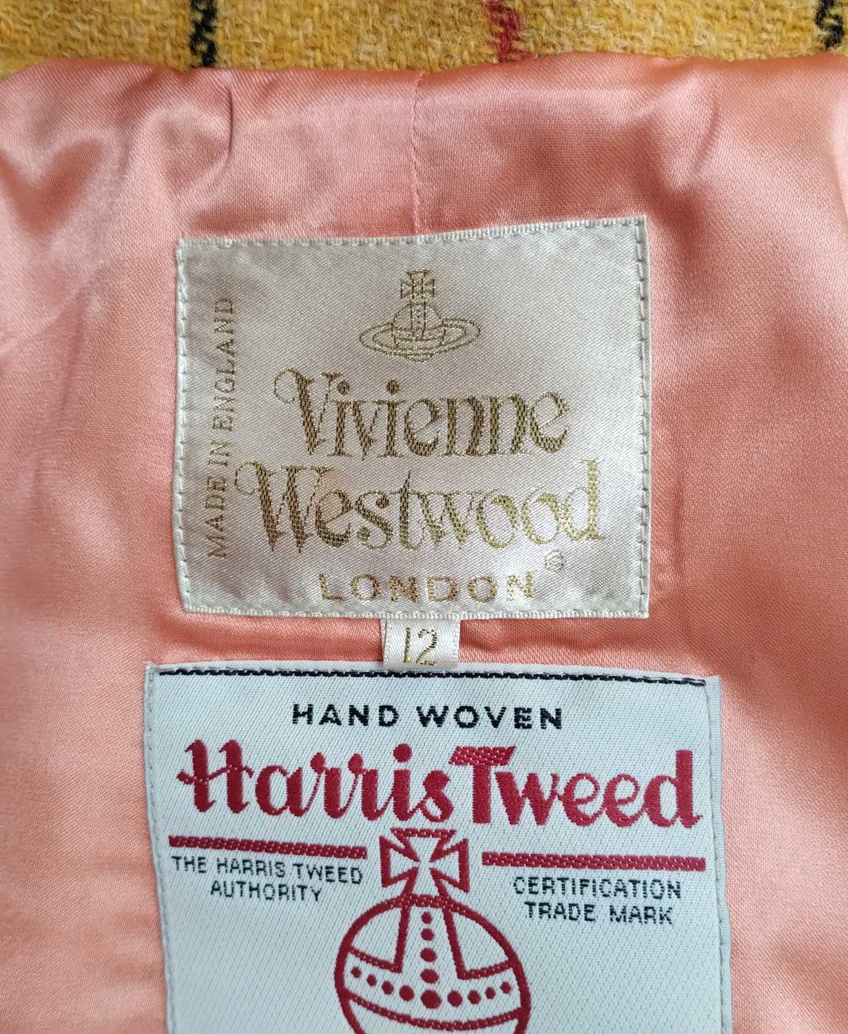 Vivienne Westwood London Harris Tweed Jacket, Vive La Cocotte Collection 1995-6, in yellow - Bild 44 aus 56