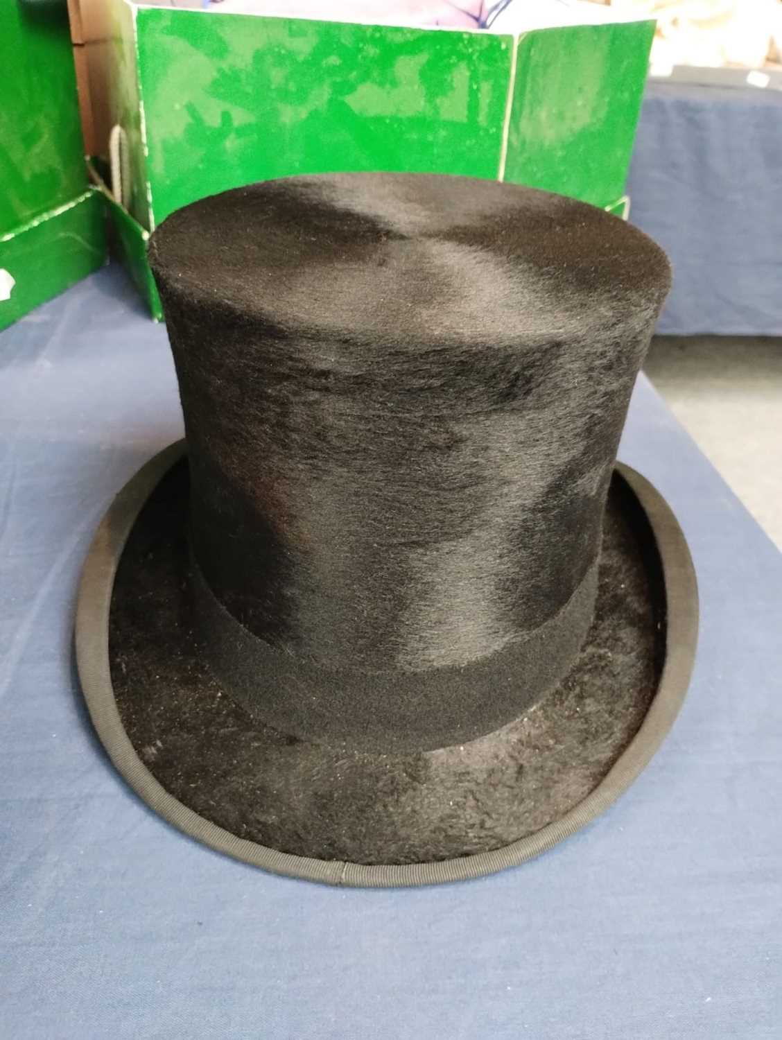 Christys' London Black Silk Top Hat, retailed by Burslem & Sons Wolverhampton in a card hat box, - Image 5 of 26