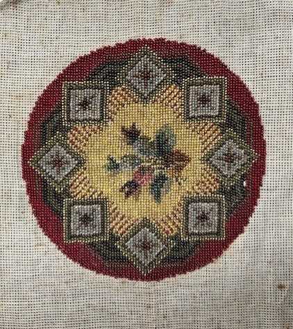 Pair Circa 1940s Crewelwork Wool Panels, worked on natural coloured linen depicting a tree of life - Image 5 of 9