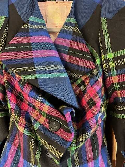 Vivienne Westwood Tartan Experience Jacket and Skirt, Vive La Cocotte Collection 1995-6, in royal - Image 6 of 7