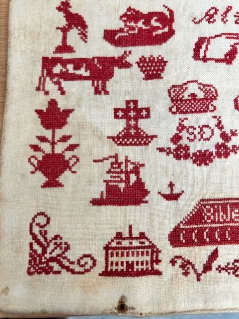 Early 20th Century Ashley Down Orphanage Bristol Unframed Sampler Dated 1902, incorporating the - Image 4 of 6