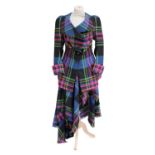 Vivienne Westwood Tartan Experience Jacket and Skirt, Vive La Cocotte Collection 1995-6, in royal